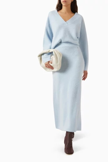 Fici Brushed Midi Skirt in Knit