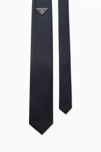 Triangle Logo Tie in Re-Nylon