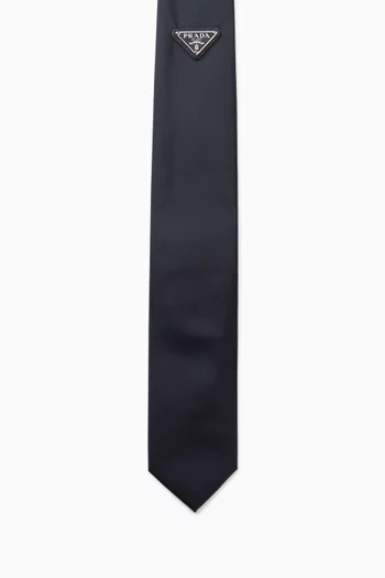 Triangle Logo Tie in Re-Nylon