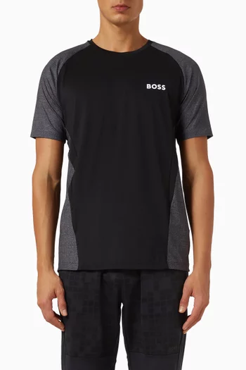 Slim-fit T-shirt in Mesh Jersey