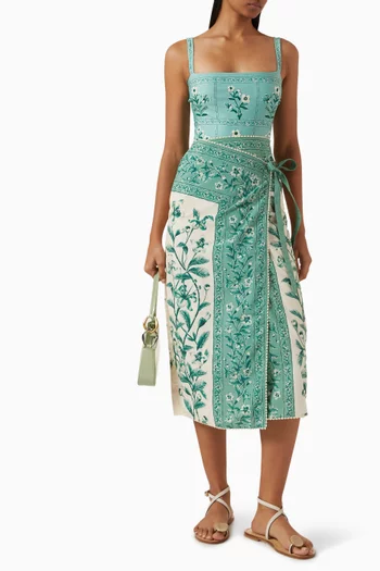 Luna Ceiba Midi Pareo in Cotton