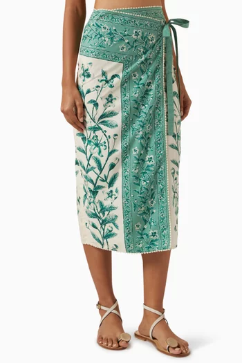 Luna Ceiba Midi Pareo in Cotton