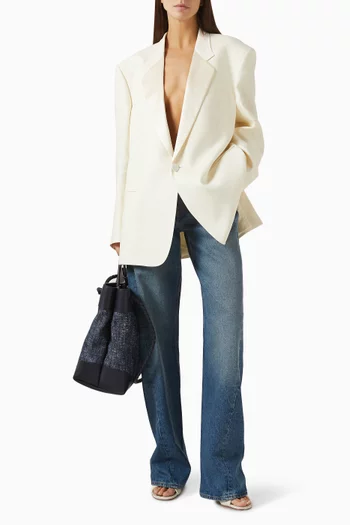 بنطال جينز ديليتا بخصر منخفض دينم