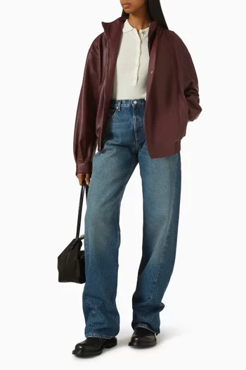 Salma Bomber Jacket in Leather