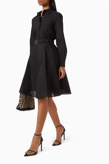 Belted Flounce Chiffon Combo Skirt