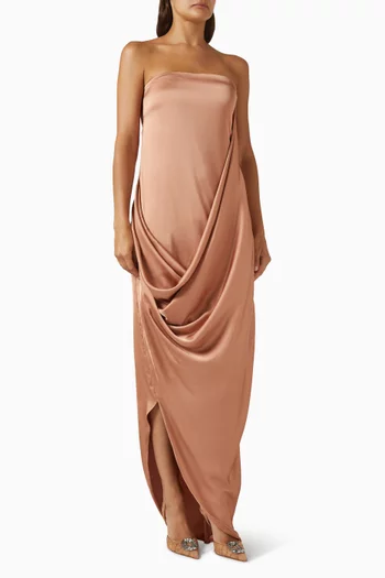 Sascha Maxi Dress in Satin