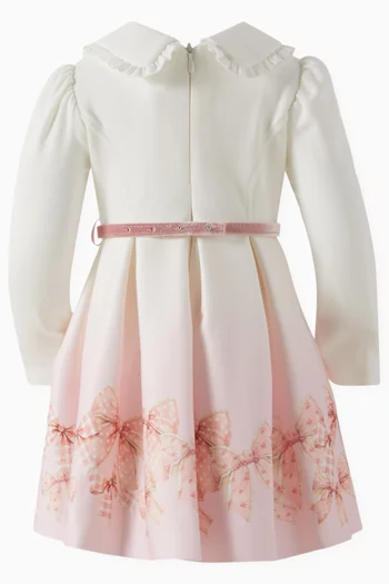 Bow-print Dress