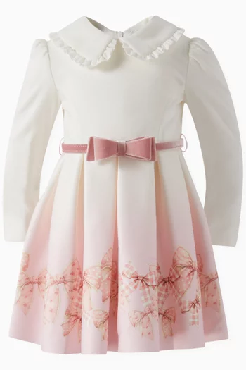 Bow-print Dress