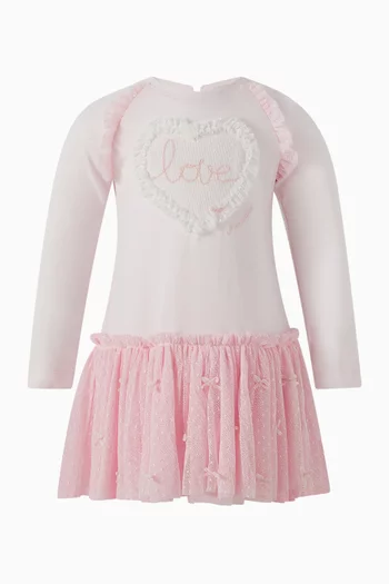 Heart Embroidered Dress