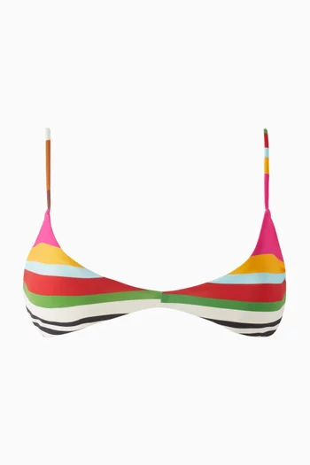 Laveta Striped Bikini Top