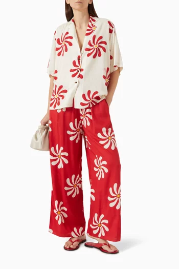 Sydney Printed Top in Viscose Blend