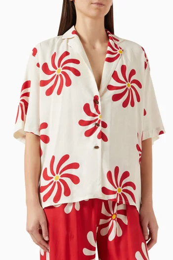 Sydney Printed Top in Viscose Blend
