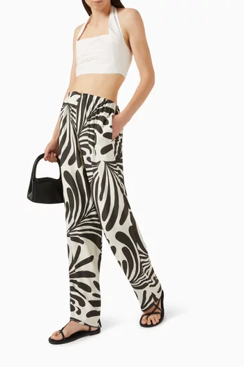 Ilalo Printed Pants in Viscose Blend