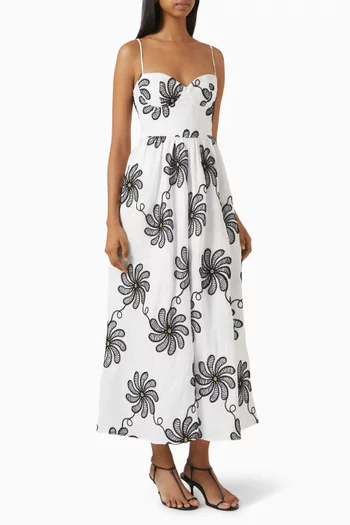 Matisse Printed Dress in Linen