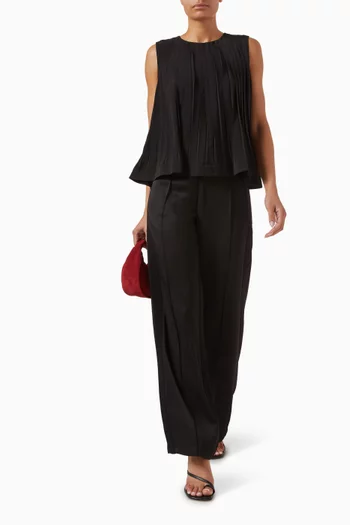 Pleated A-line Top