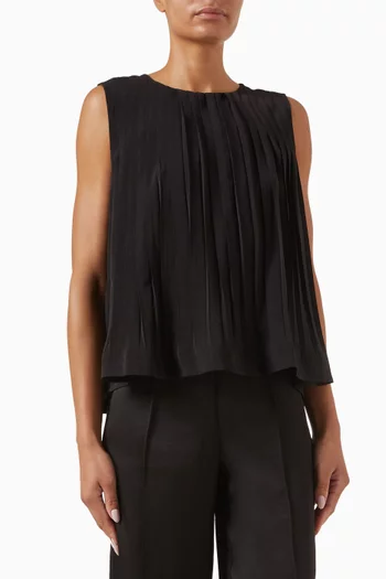 Pleated A-line Top