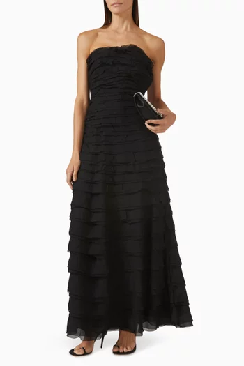 Pepper Layered Gown in Viscose