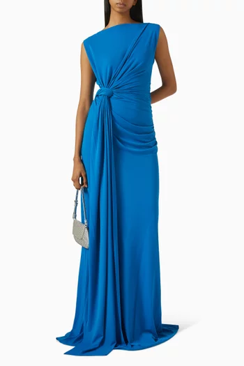 Twist Gown in Crepe Jersey