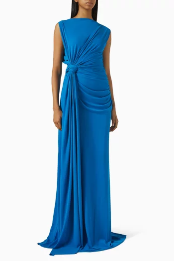 Twist Gown in Crepe Jersey