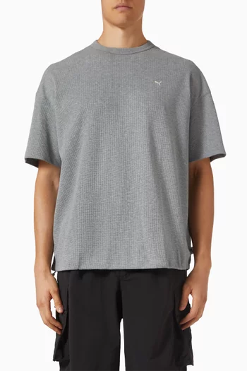MMQ Waffle T-shirt in Cotton-blend