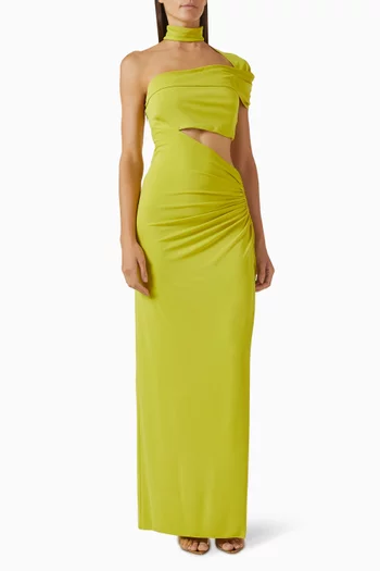 Ara Cut-out Gown in Jersey