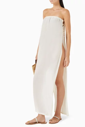 Geometric Slit Maxi Dress
