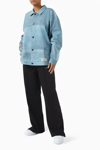 جاكيت بقصة فضفاضة دينم ناعم للجنسين