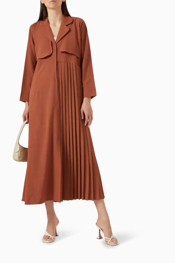 Pleated Flap Abaya