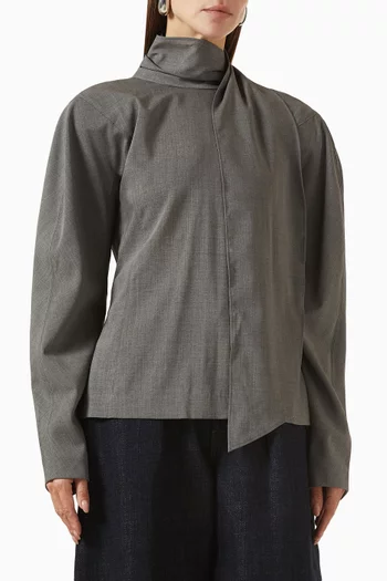 بلوزة لا تشيله مزيج صوف بكر