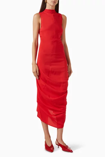 La Robe J Dress in Viscose Crepe