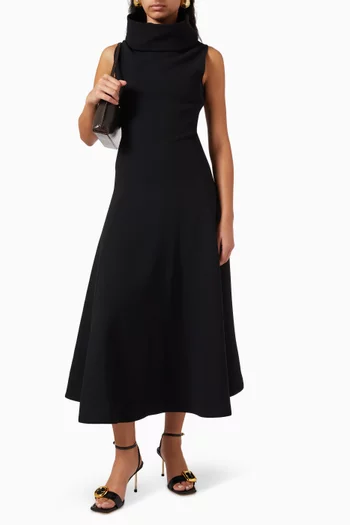 La Robe Triangle Dress in Viscose Crepe