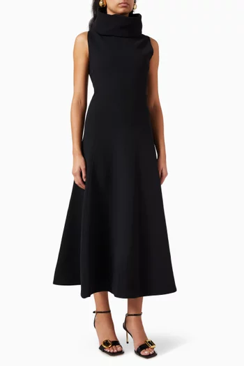 La Robe Triangle Dress in Viscose Crepe