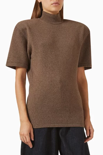 The Castagna Top in Wool-cashmere Knit