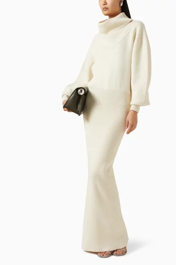 فستان بنمط سترة لا ماي بالون طويل