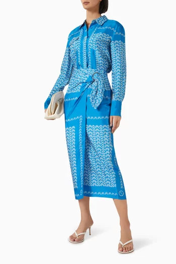 Madison Sarong Midi Skirt