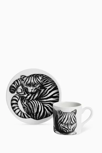 High Fidelity Tigrato Coffee Cup in Porcelain