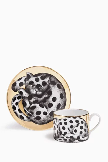 High Fidelity Tea Cup & Saucer, Set of 2