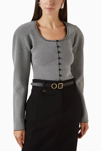 حزام ريجالو بتصميم رفيع جلد