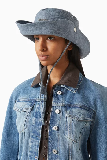 Le Bob De-Nimes Bucket Hat in Denim