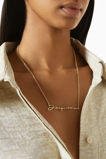 Le Chaine Jacquemus in Gold-tone Brass