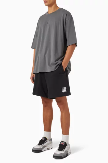 Brooklyn Graphic Shorts in Fleece
