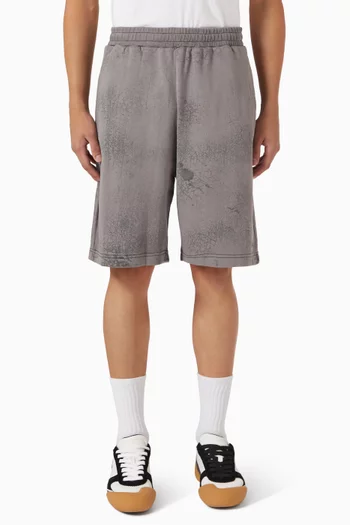 Embroidered-logo Shorts in Organic Cotton