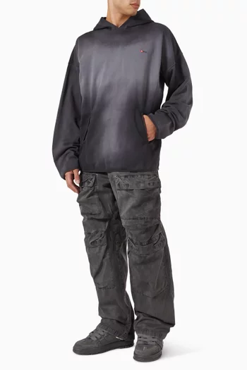 Dégradé-fade Hoodie in Organic Cotton