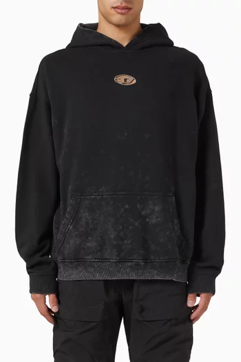Cut-out Hoodie in Organic Cotton
