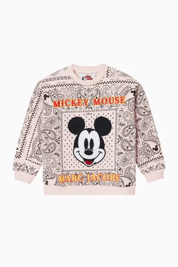 x Disney Mickey Mouse Sweatshirt in Cotton