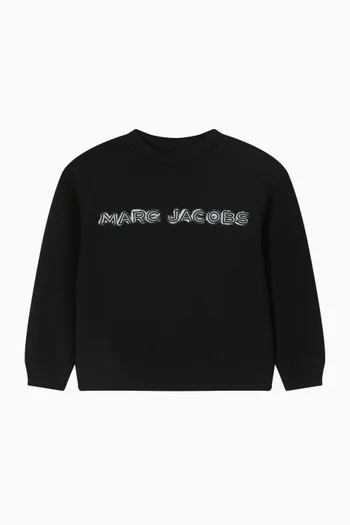 Logo-embroidered Sweatshirt in Cotton