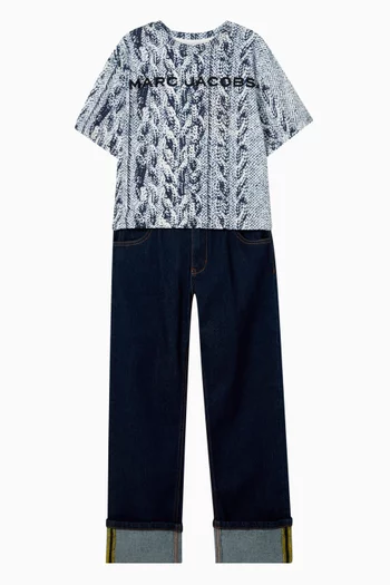 Printed Logo T-shirt in Cotton