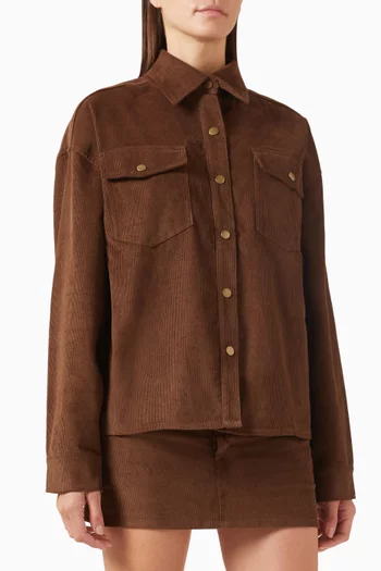 Danielle Shirt Jacket in Denim