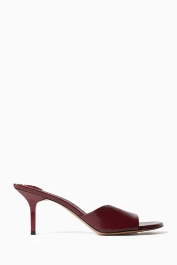 Les Cubisto 70 Mule Sandals in Leather