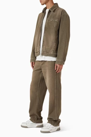 R3 Baggy Faded Jeans in Denim